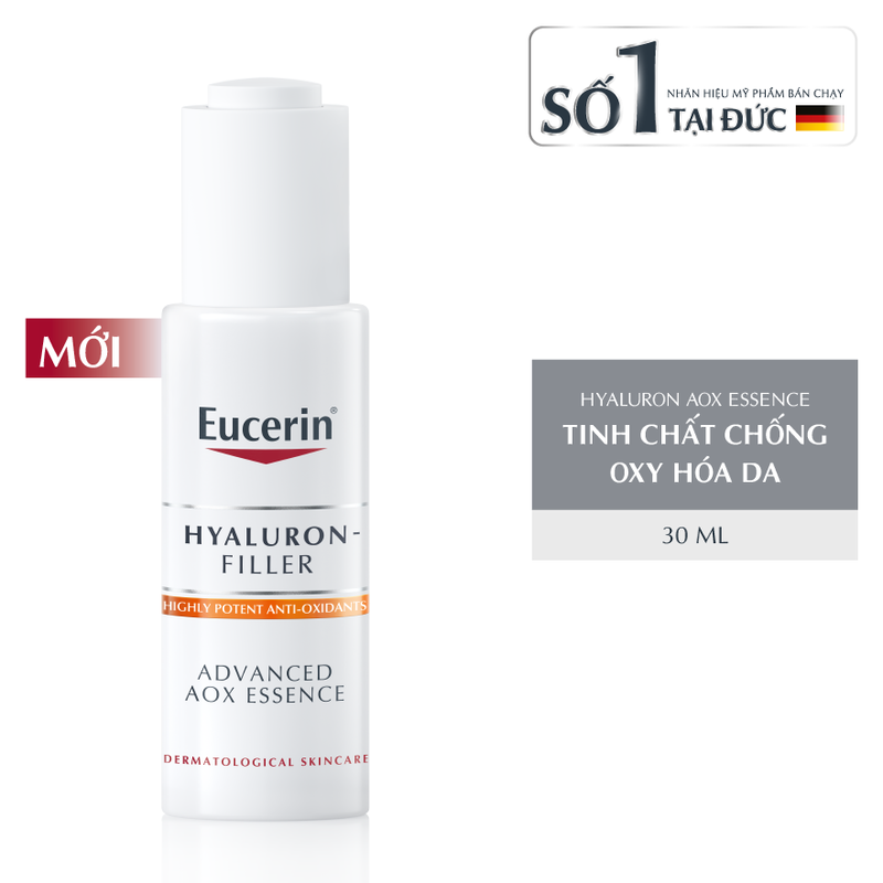 Tinh Chất Eucerin Hyaluron Filler Advanced AOX Essence Cấp Ẩm Giảm Lão Hóa 30ml