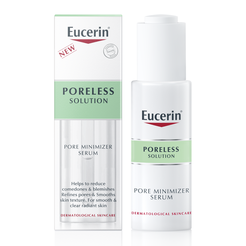 Tinh Chất Eucerin Poreless Solution Pore Minimizer Serum Giảm Mụn, Thu Nhỏ Lỗ Chân Lông 30ml