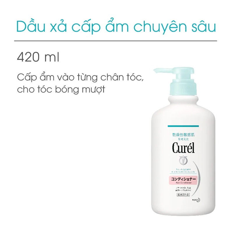Dầu Xả Curel Cấp Ẩm Chuyên Sâu 420ml