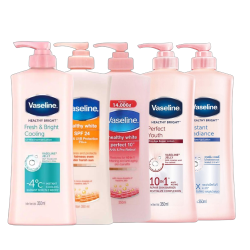Sữa Dưỡng Thể Vaseline Dưỡng Ẩm Sáng Da Fresh & Bright 10X 350ml
