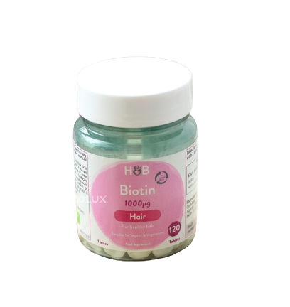 Viên Uống Holland & Barrett Biotin Hỗ Trợ Mọc Tóc 120 PCS