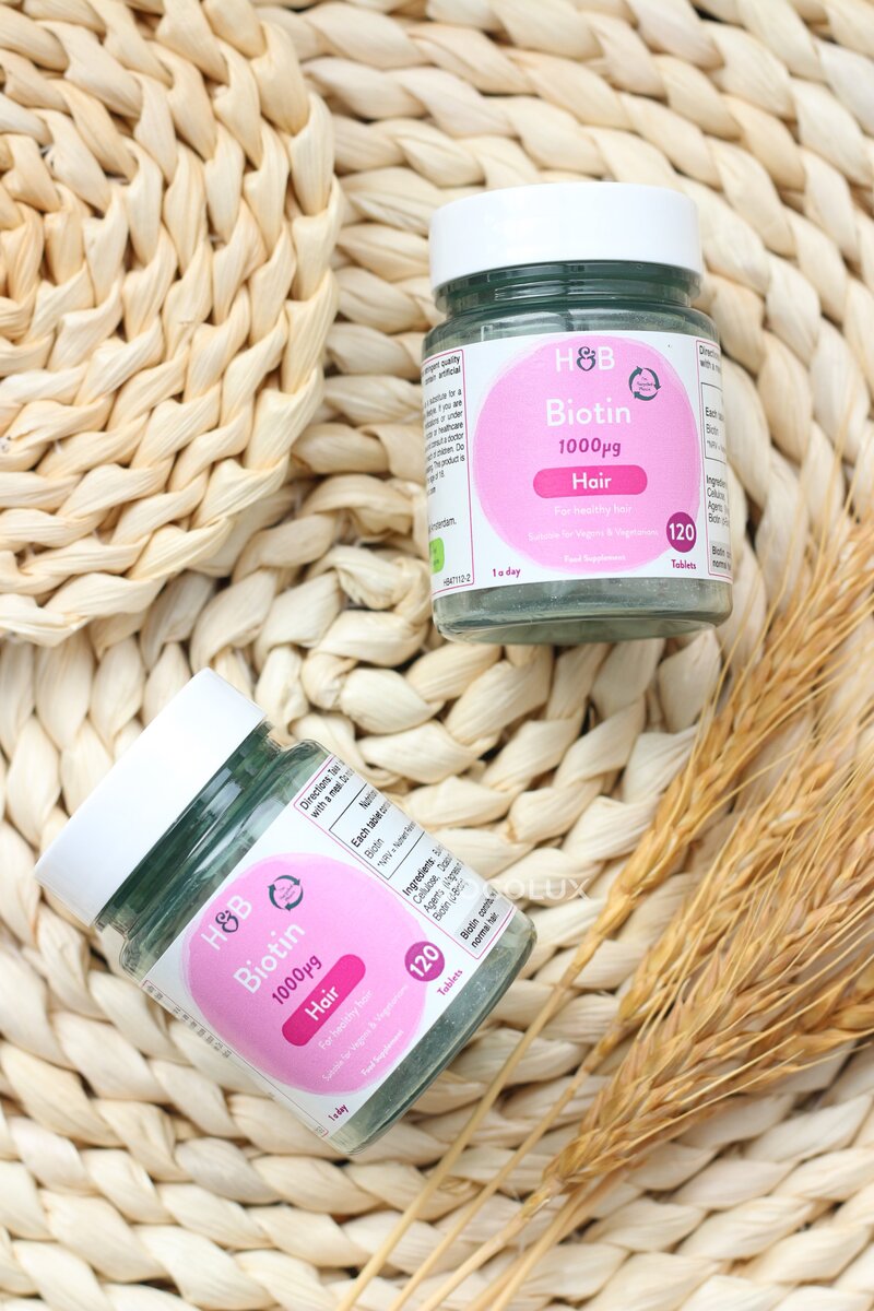Viên Uống Holland & Barrett Biotin Hỗ Trợ Mọc Tóc 120 PCS