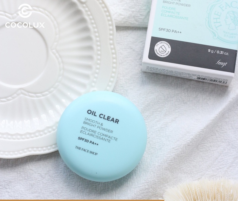 Phấn Phủ The Face Shop Oil Clear Smooth & Bright Pact Kiềm Dầu 9g - V201