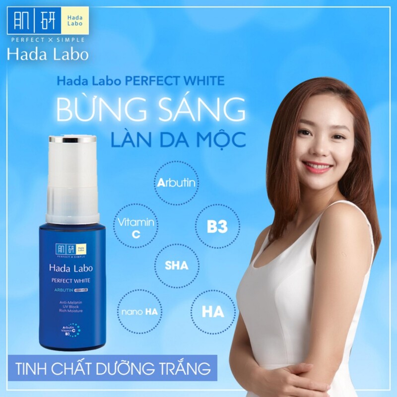 Tinh Chất Hada Labo Perfect White Dưỡng Da Sáng Mịn Ẩm Mượt 30g