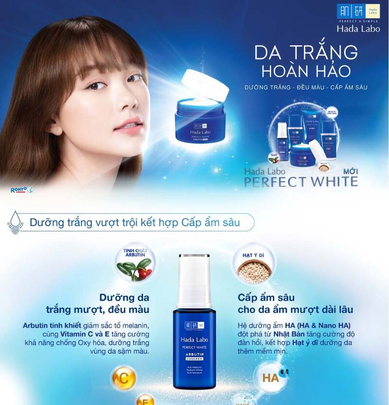 Tinh Chất Hada Labo Perfect White Dưỡng Da Sáng Mịn Ẩm Mượt 30g