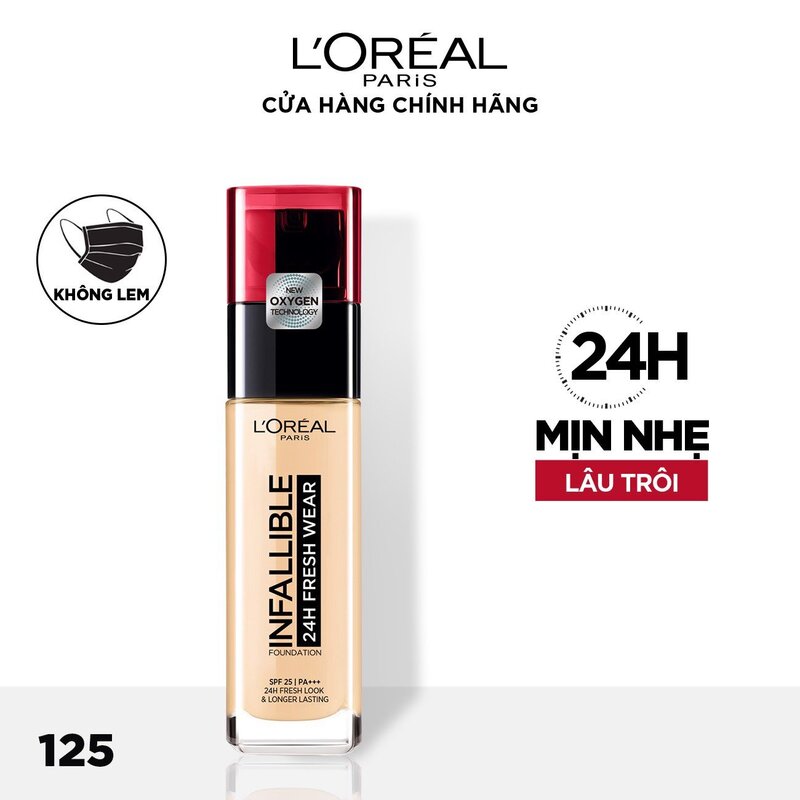 Kem Nền Loreal Lâu Trôi Infallible 24h Fresh Wear 30ml - 125