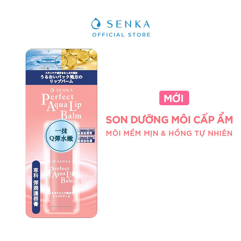 ​​Son Dưỡng Senka Perfect Aqua Lip Balm Cấp Ẩm 4.5g