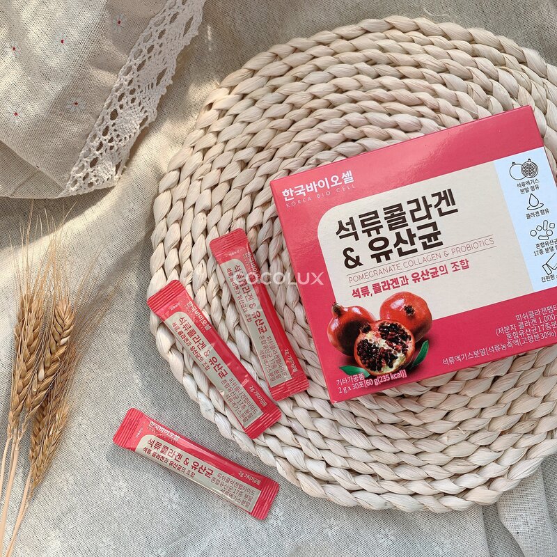 Bột Collagen Lựu Đỏ Bio Cell Hàn Quốc 30 gói
