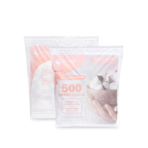 Bông Tẩy Trang S+ Care Pháp 500 PCS
