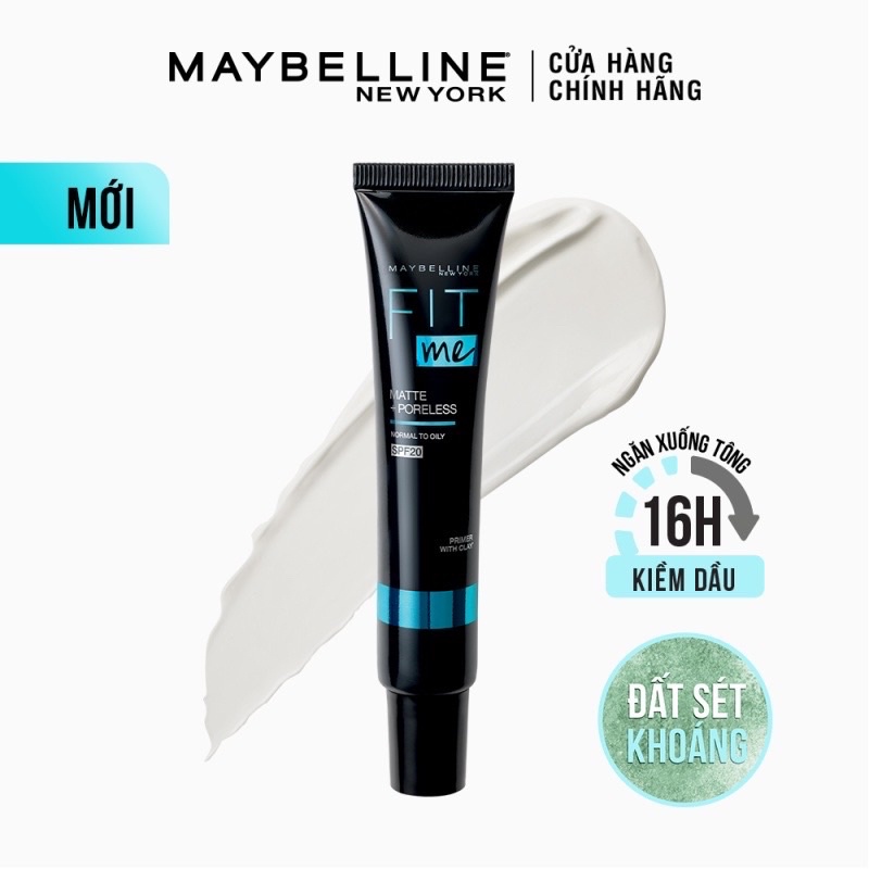 ​​Kem Lót Maybelline Fit Me Primer Matte+Poreless SPF 20 Kiềm Dầu Ngăn Xuống Tông 30ml