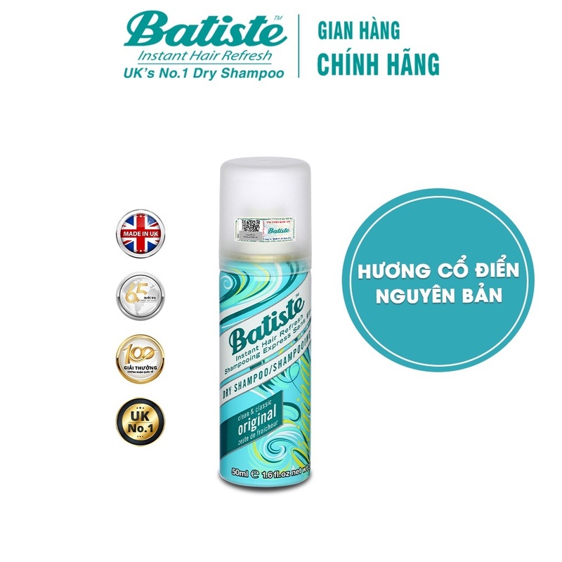 Dầu Gội Khô Batiste Original 50ml