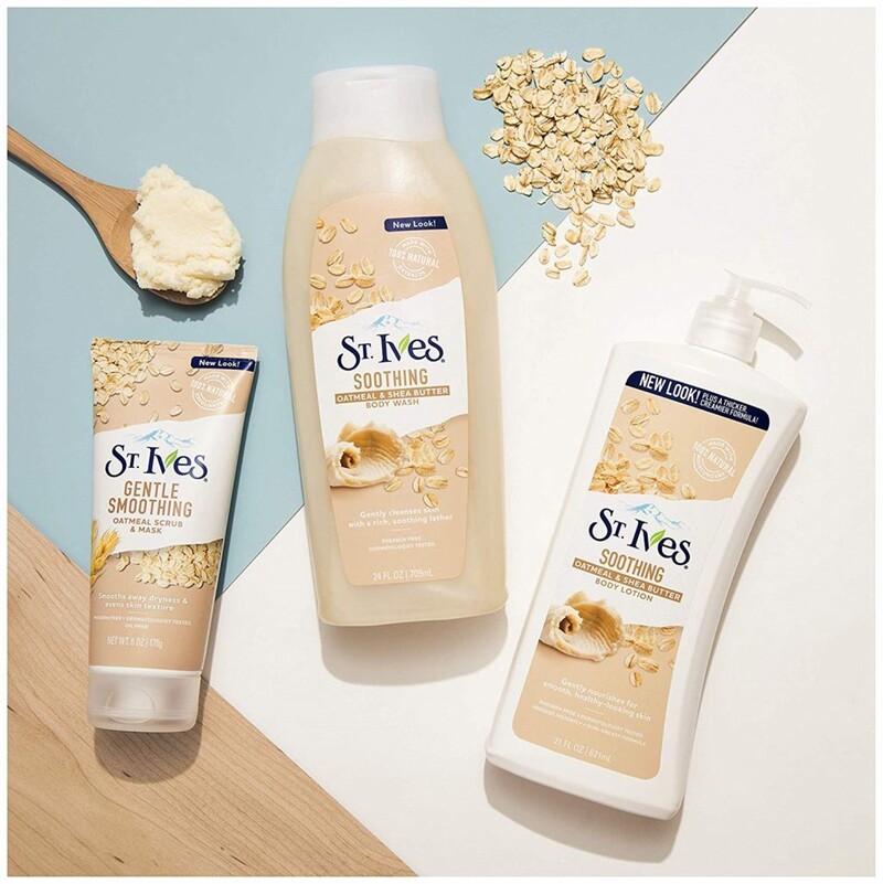 Sữa Dưỡng Thể ST.IVES Bơ Hạt Mỡ & Yến Mạch 621ml