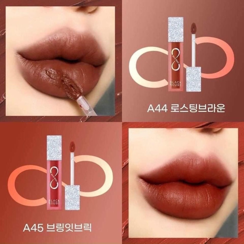 Son Kem Black Rouge Air Fit Velvet Tint Ver 8 The Crystal  A45