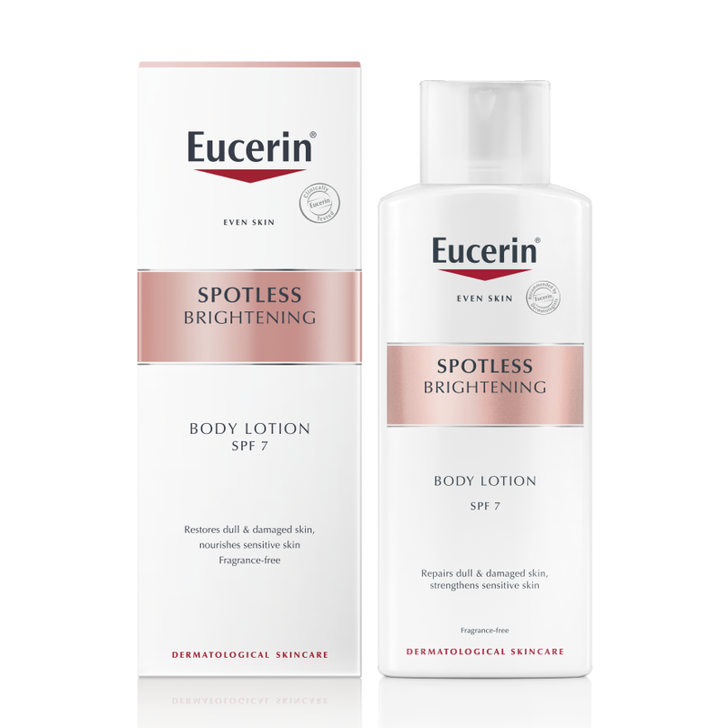 Sữa Dưỡng Thể Eucerin Spotless Brightening Skin Tone Perfecting Body Lotion Làm Sáng Da SPF 7 250ml