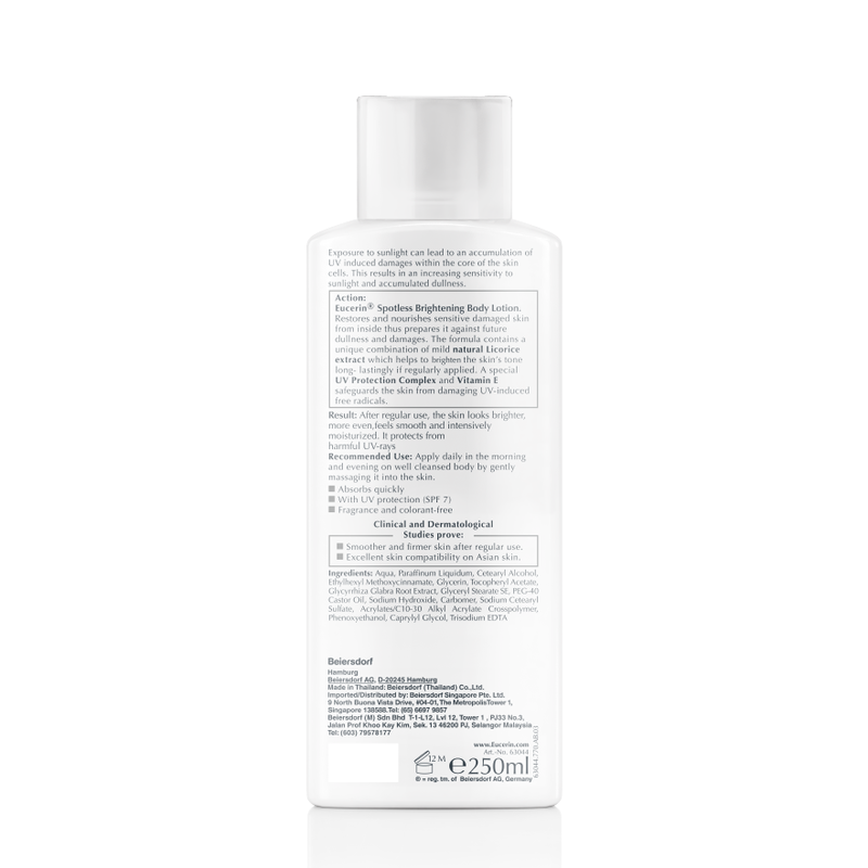 Sữa Dưỡng Thể Eucerin Spotless Brightening Body Lotion Làm Sáng Da SPF 7 250ml