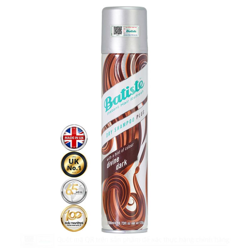 Dầu Gội Khô Batiste Dành Cho Tóc Đen 200ml