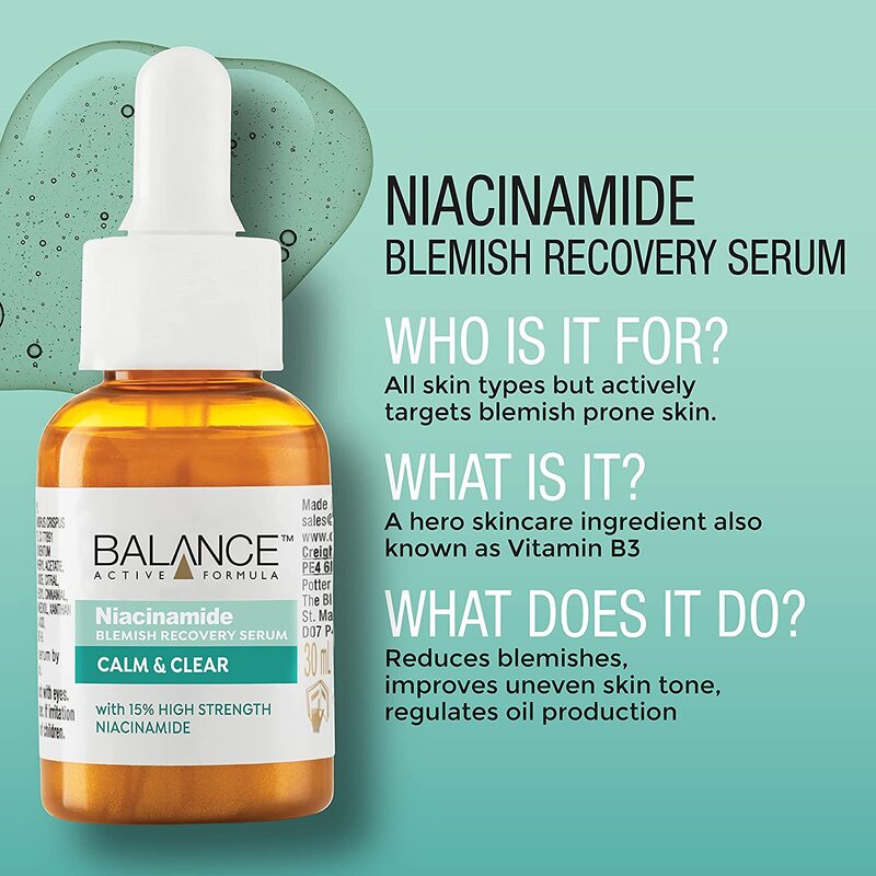 Serum Balance Active Formula Niacinamide Ngừa Mụn Mờ Thâm 30ml