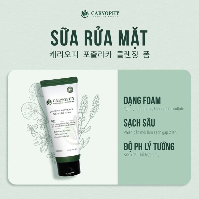Sữa Rửa Mặt Caryophy 30ml