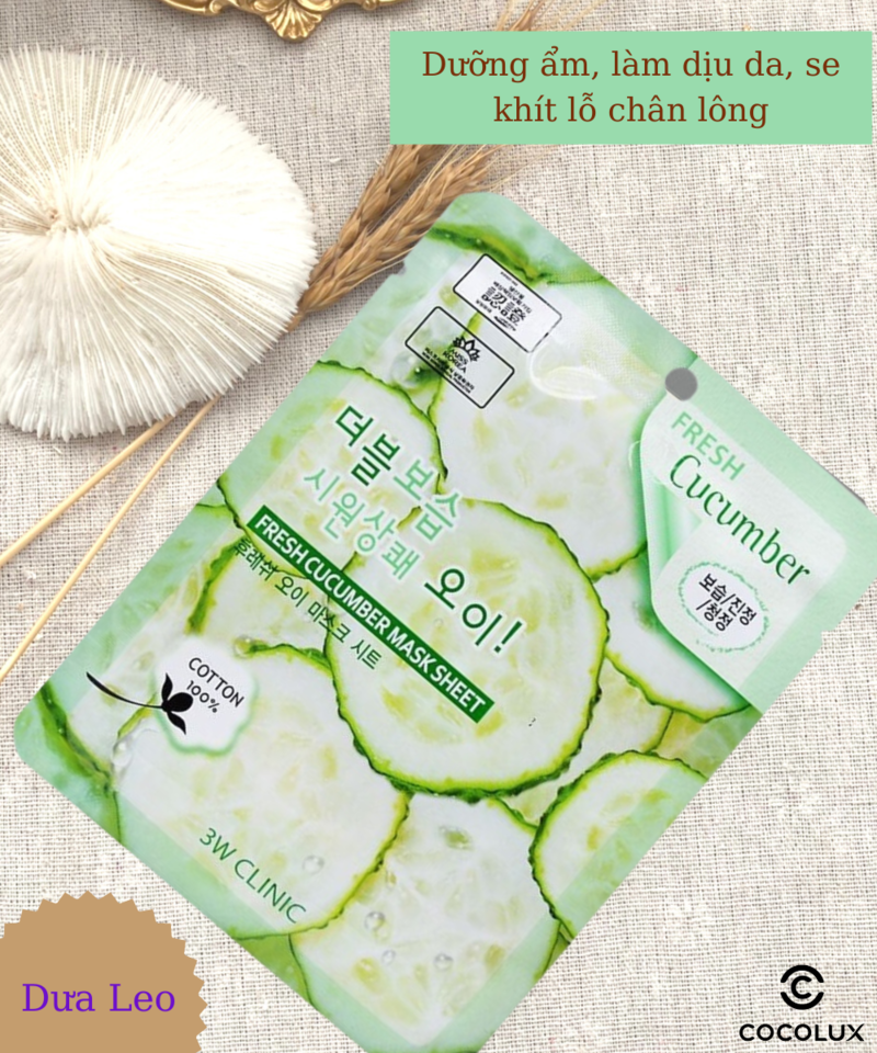 Mặt Nạ 3W - Dưa Leo