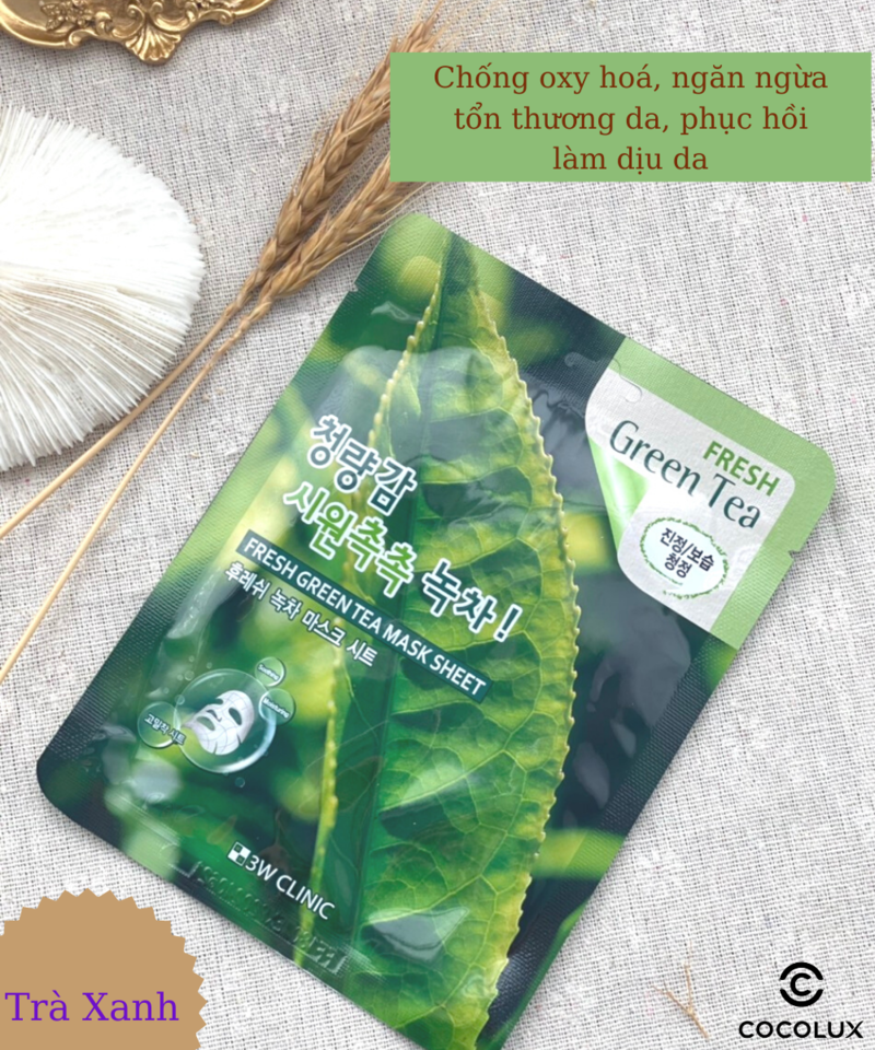 Mặt Nạ 3W - Trà Xanh