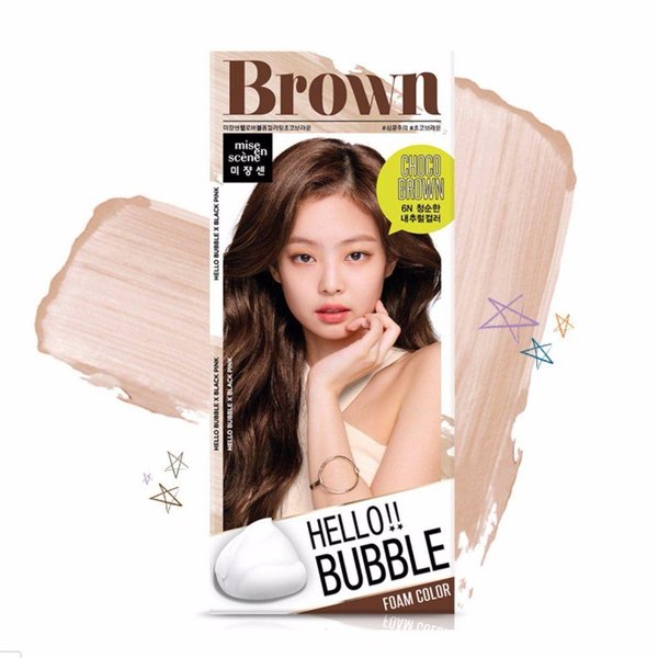 Thuốc Nhuộm Tóc Mise En Scène Hello Bubble Choco Brown 6N 30ml