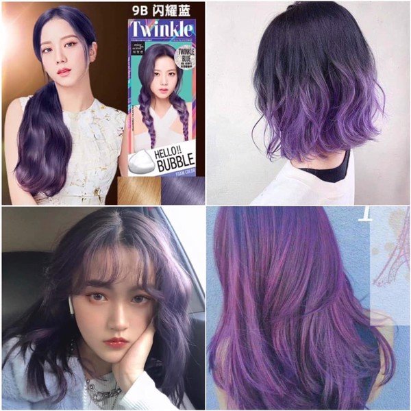 Thuốc Nhuộm Tóc Mise En Scène Hello Bubble Twinkle Blue 9B 30ml