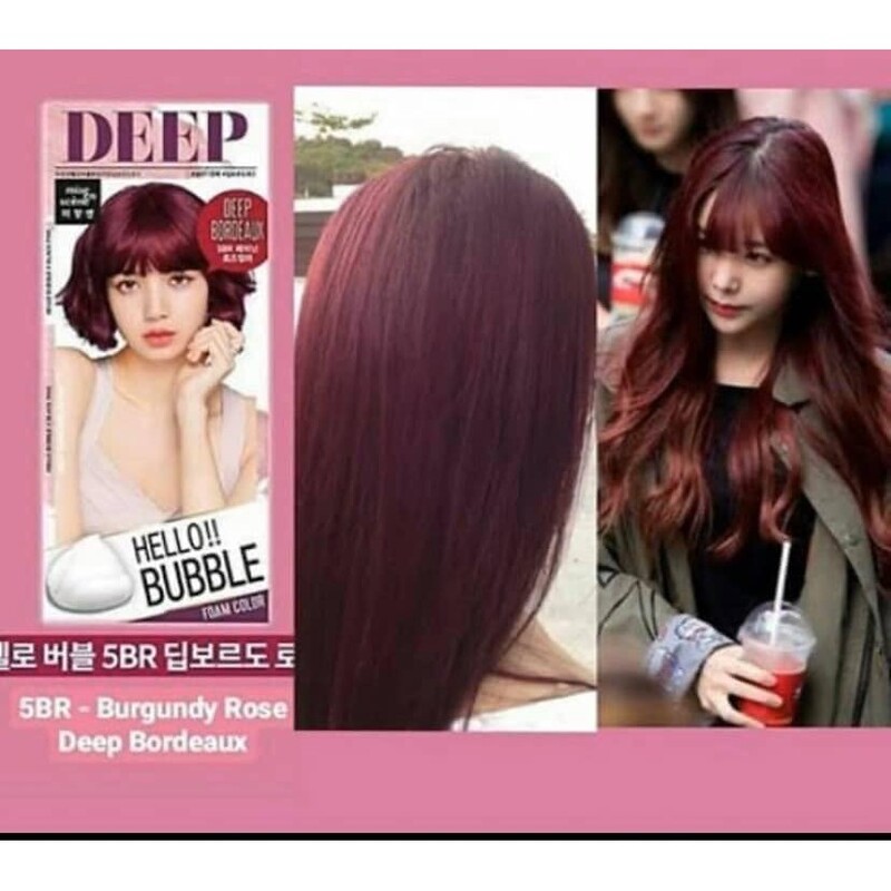 Thuốc Nhuộm Tóc Mise En Scène Hello Bubble Deep Bordeaux 5BR 30ml