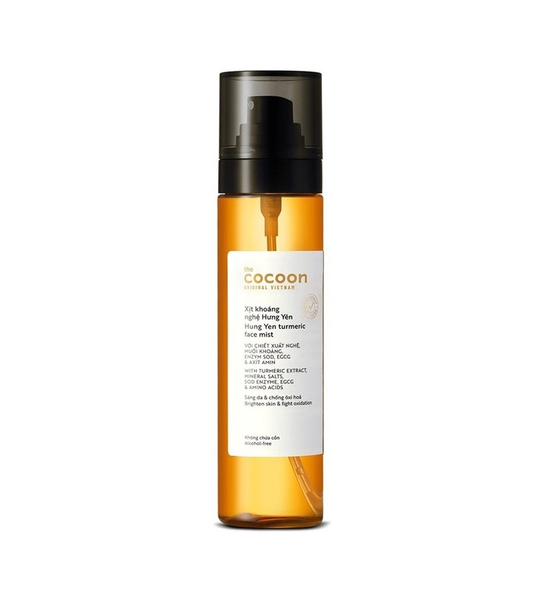 Xịt Khoáng Cocoon Chiết Xuất Nghệ Hưng Yên Làm Sáng Da 130ml
