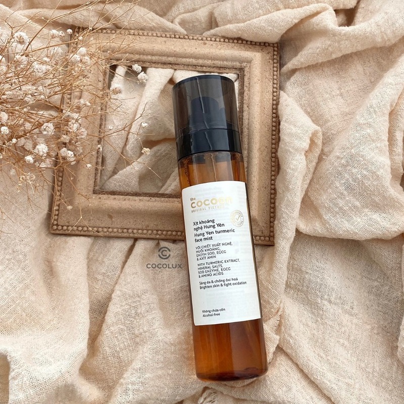 Xịt Khoáng Cocoon Chiết Xuất Nghệ Hưng Yên Làm Sáng Da 130ml