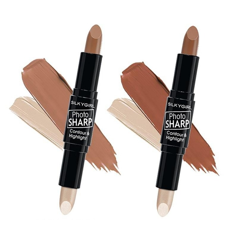 Tạo Khối Silkygirl 2 Đầu Photosharp Contour & Highlighter - 02 Natural Medium