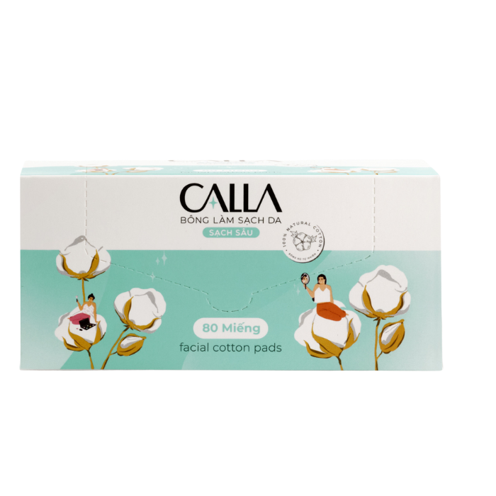 Bông Tẩy Trang Calla Sạch Sâu 80 PCS