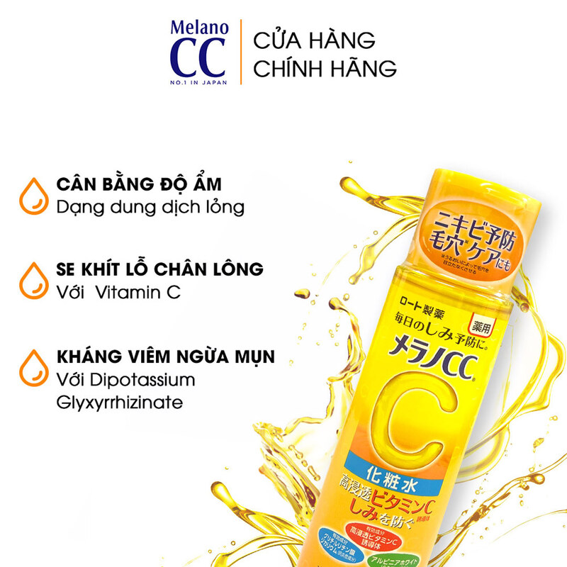 Lotion CC Melano Dưỡng Sáng Da, Mờ Thâm Nám 170ml