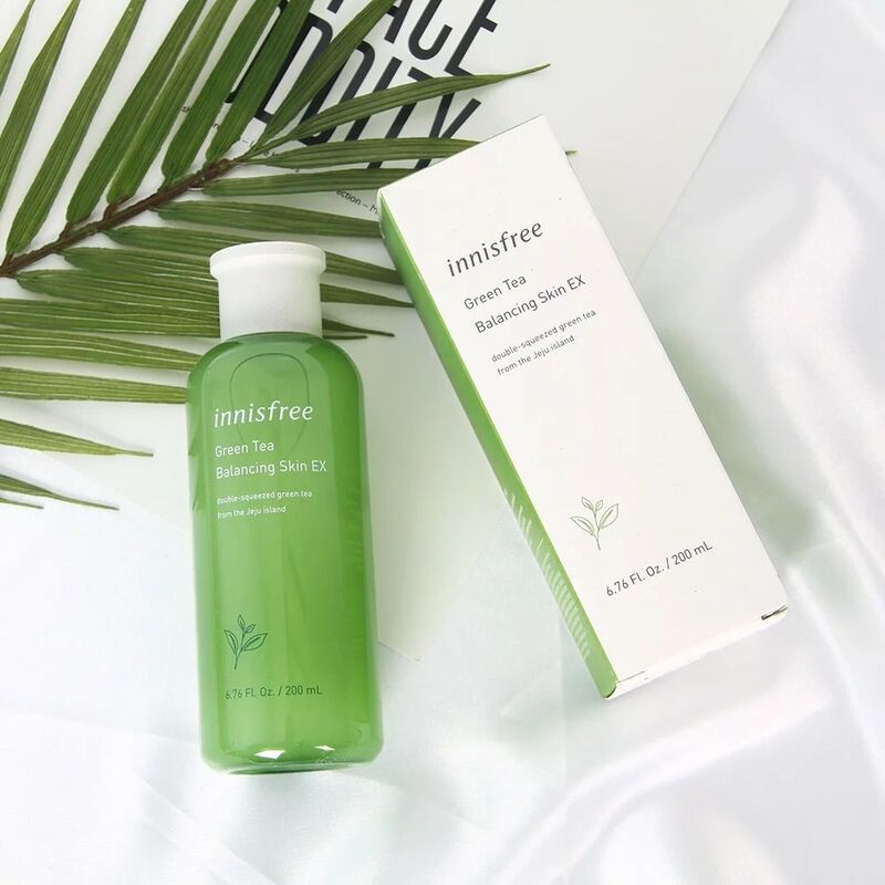 Nước Hoa Hồng Innisfree Green Tea Balancing Skin EX Cho Da Dầu Mụn, Hỗn Hợp 200ml