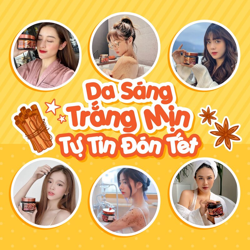 Tẩy Tế Bào Chết Body Exclusive Cosmetic Gel Scrub Slimming Coffee Cinnamon Cloves Quế Hồi 380g