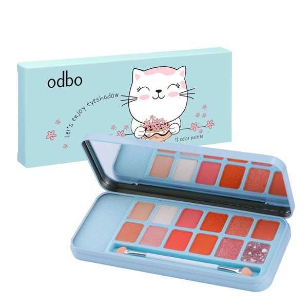 Phấn Mắt Odbo Lets Enjoy Eyeshadow OD0297 #01 12 ô
