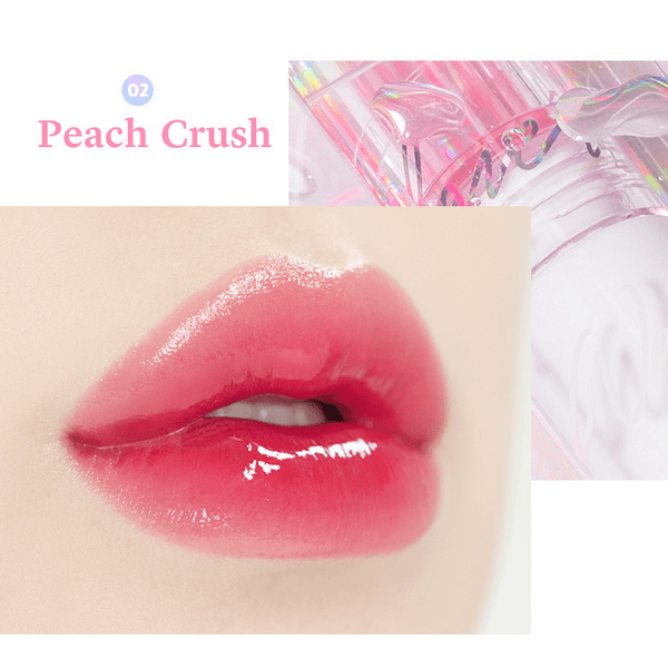 Son Bóng Eglips Water Glaze Tint 02 Peach Crush Hồng Baby Ánh Tím