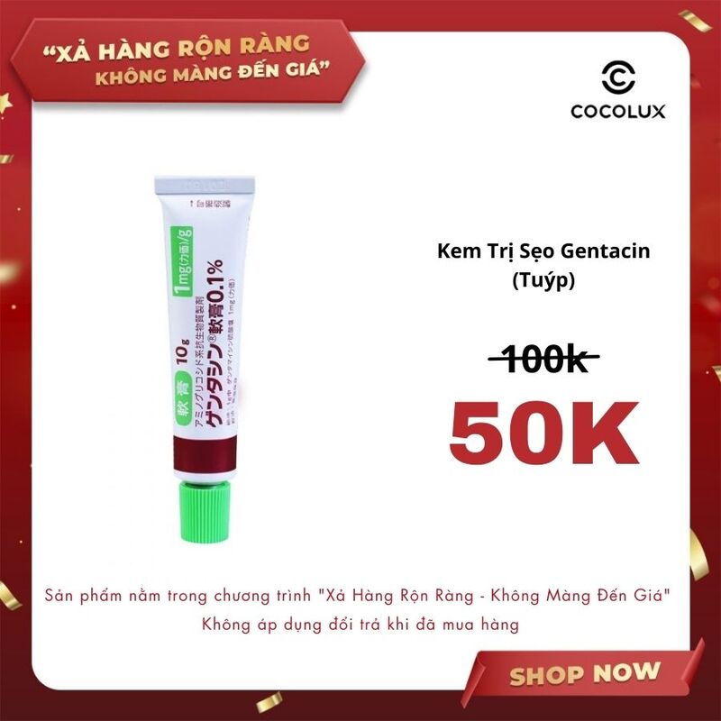 Kem trị sẹo Gentacin Nhật
