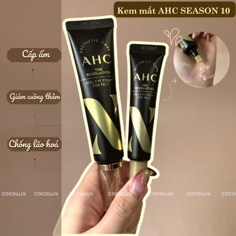 Kem Dưỡng Mắt AHC Ten Revolution Real Eye Cream For Face 12ml