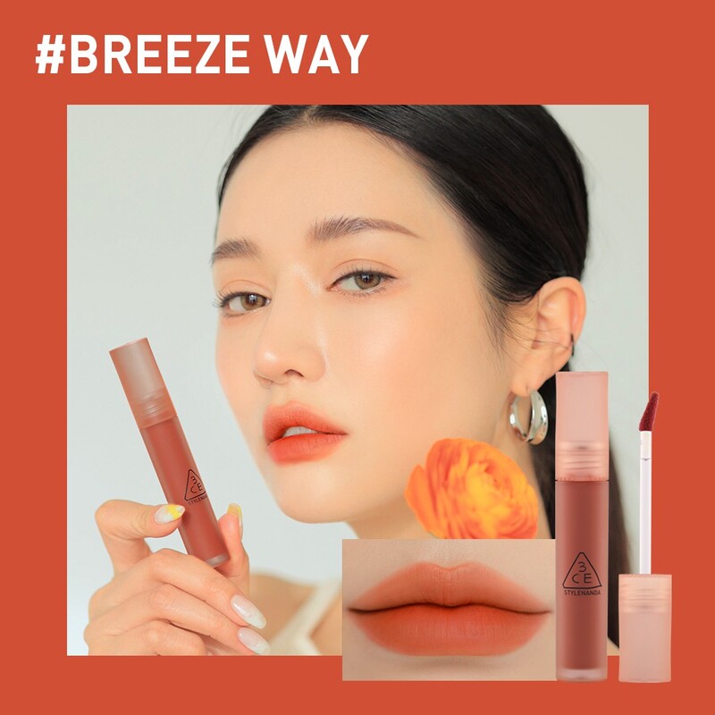 Son Kem 3CE Blur Water Tint Breeze Way Lì Mềm Mượt Môi 4.6g