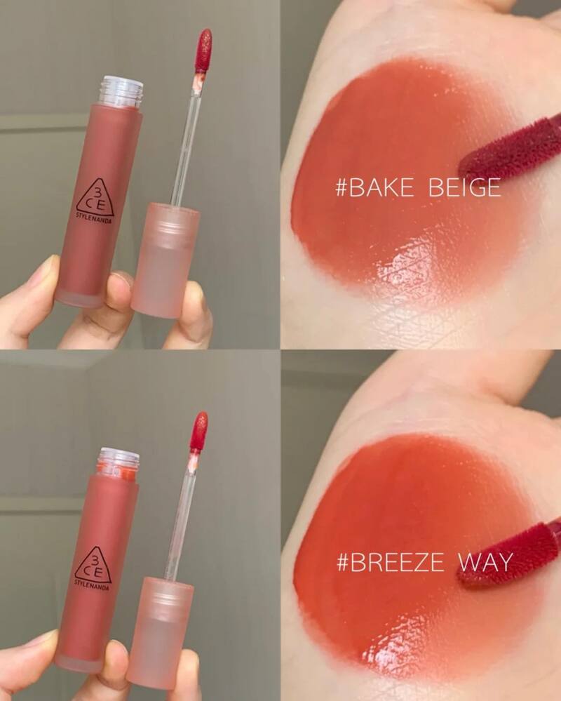 Son Kem 3CE Blur Water Tint Bake Beige Lì Mềm Mượt Môi 4.6g