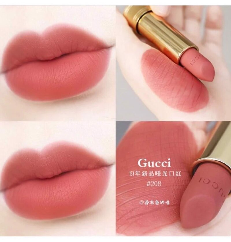 Son Thỏi Gucci Matte Lipstick 208 They Met in Argentina 3.5g