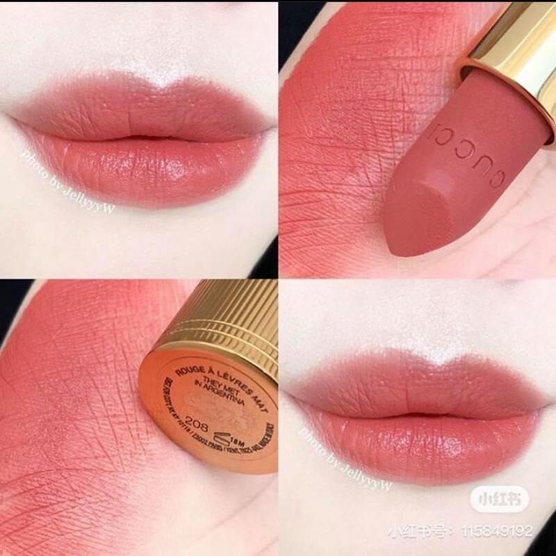 Son Thỏi Gucci Matte Lipstick 208 They Met in Argentina 3.5g