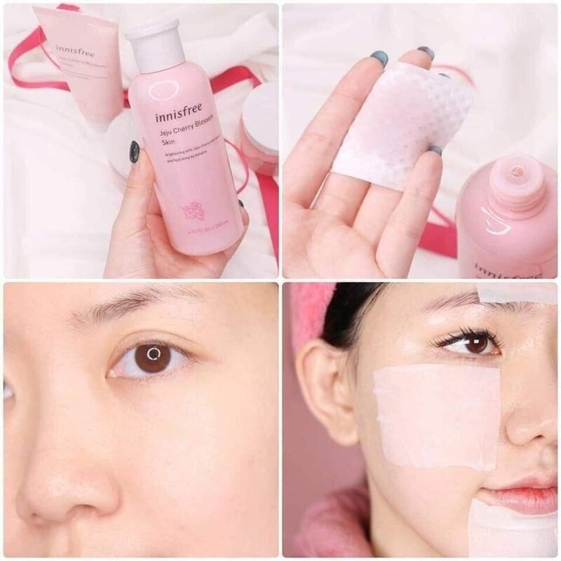 Set Dưỡng Da Hoa Anh Đào Innisfree Jeju Cherry Blossom