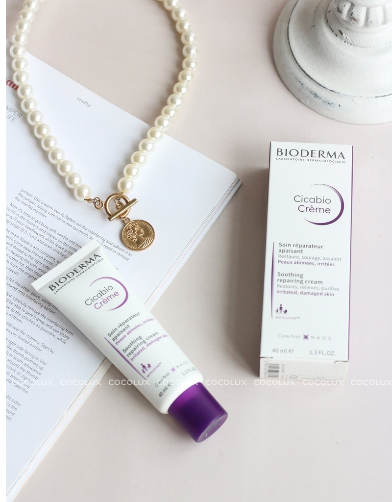 Bộ Sản Phẩm Bioderma Kem Dưỡng Phục Hồi 40ml & Nước Tẩy Trang Da Nhạy Cảm 100ml