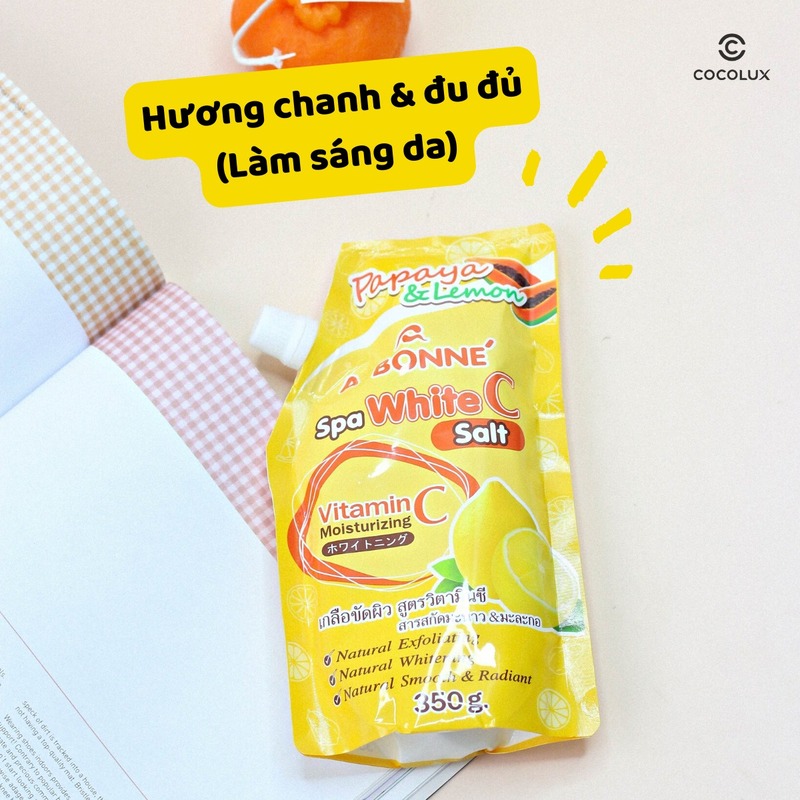 Muối Tắm A Bonne  Tẩy Tế Bào Chết Thái Lan Chanh 350g
