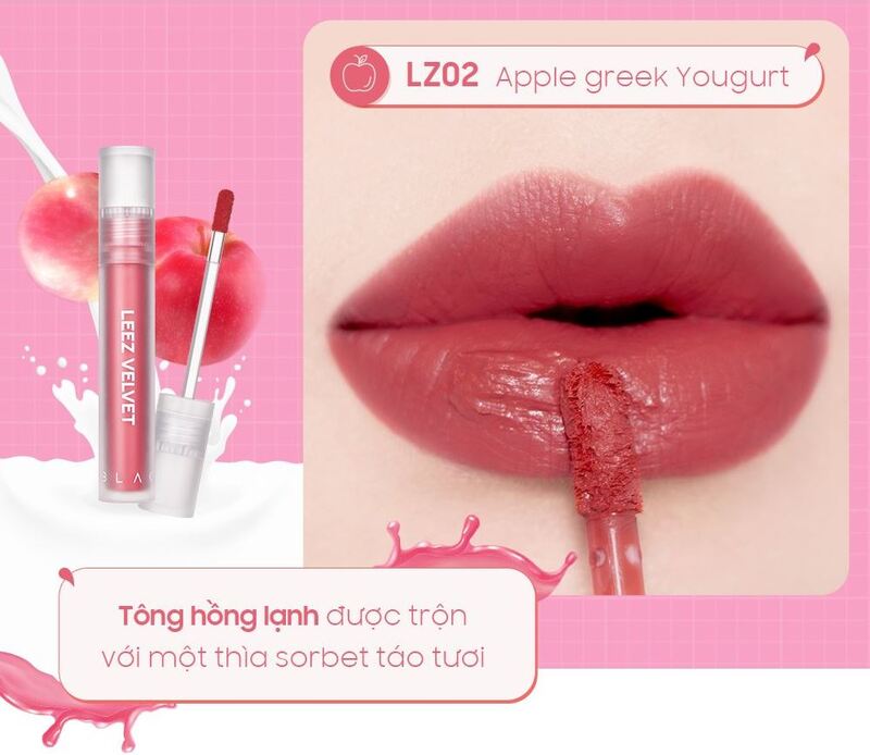 Son Kem Lì Black Rouge Leez Velvet Tint Mịn Mướt Môi - LZ02