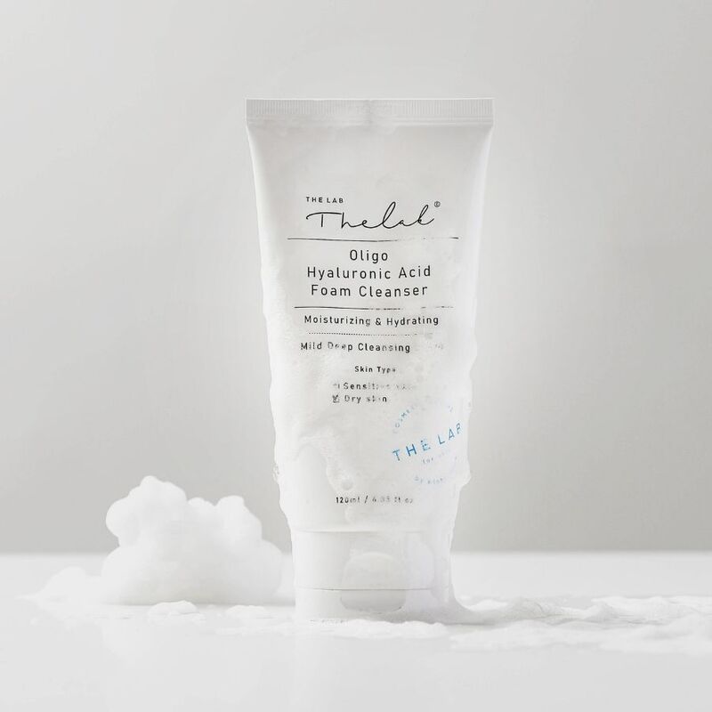 Bọt Rửa Mặt THE LAB Oligo Hyaluronic Acid Foam Cleanser Sạch Sâu, Dưỡng Ẩm 120ml