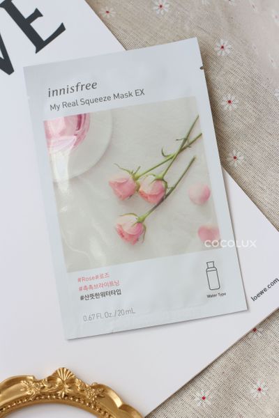 Mặt Nạ Innisfree My Real Squeeze Mask Hoa Hồng 20ml (1 PCS)