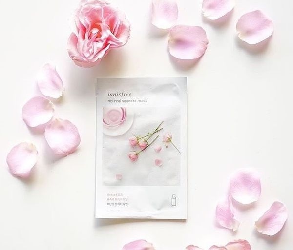 Mặt Nạ Innisfree My Real Squeeze Mask Hoa Hồng 20ml (1 PCS)