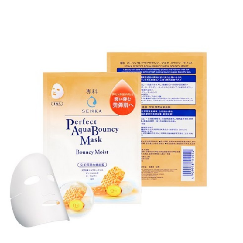 Mặt Nạ Senka Perfect Aqua Bouncy Mask Bouncy Moist Cấp Ẩm Và Đàn Hồi 25ml